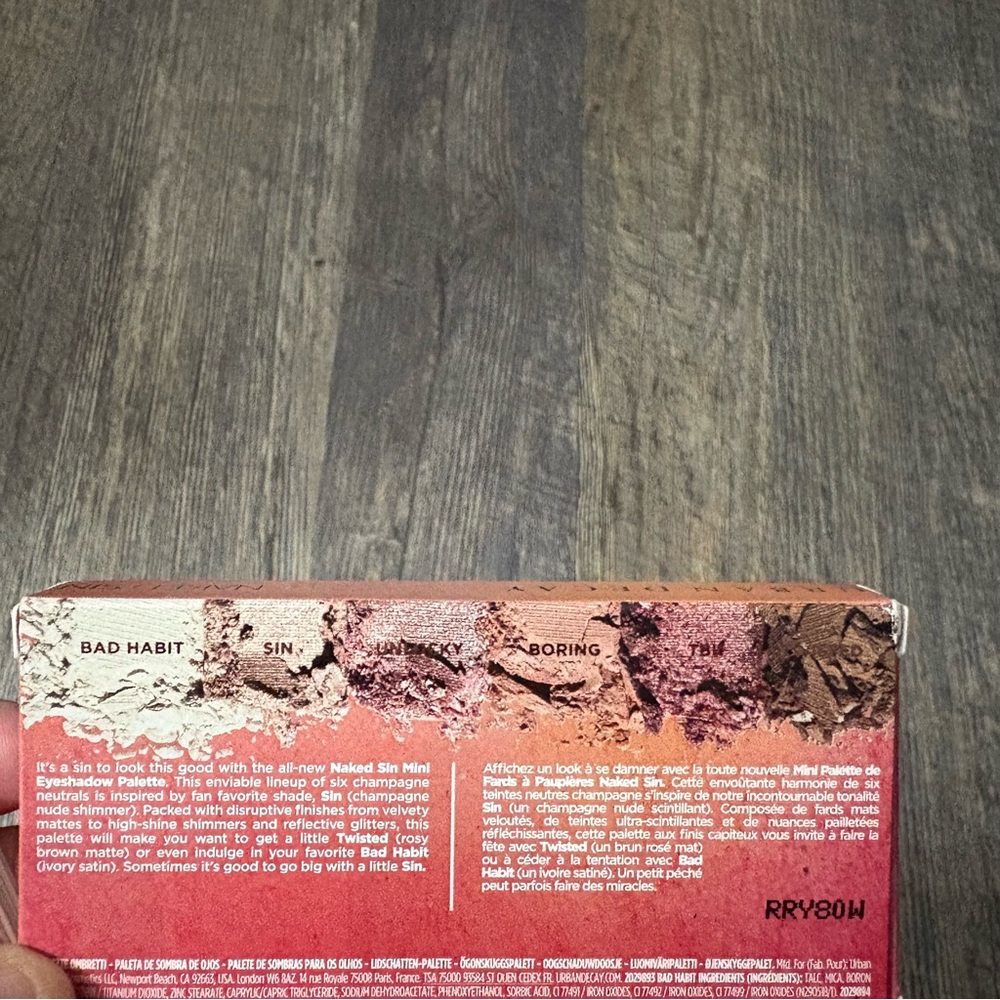 Urban decay Naked “SIN” mini eyeshadow palette NEW - Picture 4 of 5